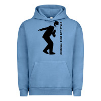 Pigment Pebble Blue Original Rude Boy Style Urban Hoodie - artisFamous