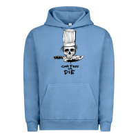 Pigment Pebble Blue bourdain cook free or die Urban Hoodie - artisFamous
