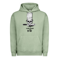 Pigment Oil Green bourdain cook free or die Urban Hoodie - artisFamous