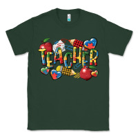 Sports Green autism teacher Classic Tee - CowGirlArtShop