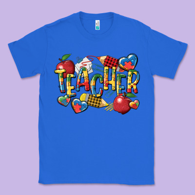 Autism Teacher Classic Tee Designed By Cowgirlartshop