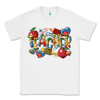 White autism teacher Classic Tee - CowGirlArtShop