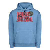 Pigment Pebble Blue DASHBOARD CONFESSIONAL Urban Hoodie - artisFamous