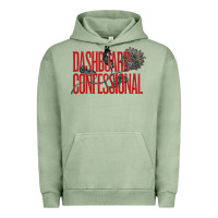 Pigment Oil Green DASHBOARD CONFESSIONAL Urban Hoodie - artisFamous