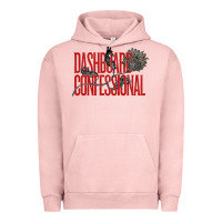 Pigment Salmon DASHBOARD CONFESSIONAL Urban Hoodie - artisFamous