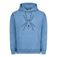 Pigment Pebble Blue black widow Urban Hoodie - artisFamous