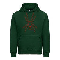 Forest Green black widow Urban Hoodie - artisFamous