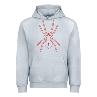 Heather Grey black widow Urban Hoodie - artisFamous