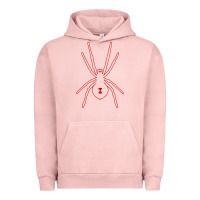 Pigment Salmon black widow Urban Hoodie - artisFamous