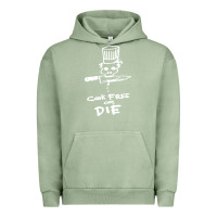 Pigment Oil Green bourdain cook free or die Urban Hoodie - artisFamous