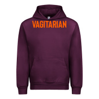 Mauve Wine vagitarian Urban Hoodie - artisFamous