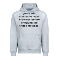 Heather Grey guess who started to make brownies Urban Hoodie - artisFamous