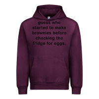 Mauve Wine guess who started to make brownies Urban Hoodie - artisFamous