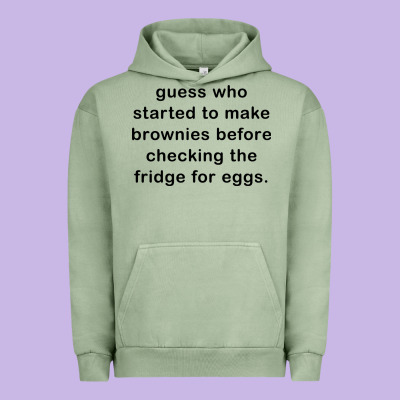 Guess Who Started To Make Brownies Urban Hoodie Designed By Artisfamous