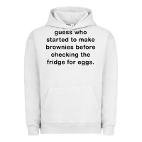 Pigment Lunar Rock guess who started to make brownies Urban Hoodie - artisFamous