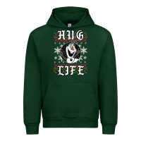 Forest Green fro.zen o.l.a.f hug life ugly christmas sweater style shirt Urban Hoodie - artisFamous