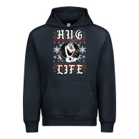 Navy fro.zen o.l.a.f hug life ugly christmas sweater style shirt Urban Hoodie - artisFamous
