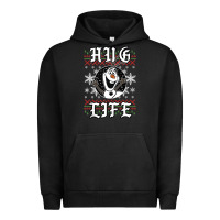 Pigment Black fro.zen o.l.a.f hug life ugly christmas sweater style shirt Urban Hoodie - artisFamous