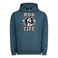 Pigment Midnight Navy fro.zen o.l.a.f hug life ugly christmas sweater style shirt Urban Hoodie - artisFamous