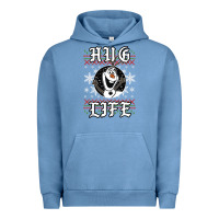 Pigment Pebble Blue fro.zen o.l.a.f hug life ugly christmas sweater style shirt Urban Hoodie - artisFamous