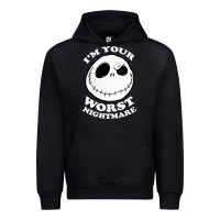 Black j.a.c.k  skel.ling.ton  worst nightmare t shirt Urban Hoodie - artisFamous