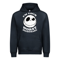 Navy j.a.c.k  skel.ling.ton  worst nightmare t shirt Urban Hoodie - artisFamous