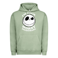Pigment Oil Green j.a.c.k  skel.ling.ton  worst nightmare t shirt Urban Hoodie - artisFamous