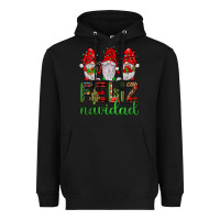 Black feliz navidad gnomies Heavyweight Hoodie - JahusDesignShop