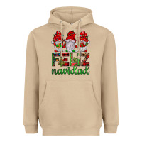 Mushroom feliz navidad gnomies Heavyweight Hoodie - JahusDesignShop