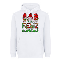 White feliz navidad gnomies Heavyweight Hoodie - JahusDesignShop