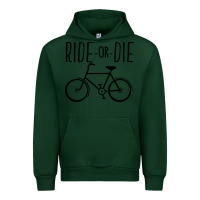 Forest Green ride or die bicycle Urban Hoodie - artisFamous