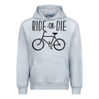 Heather Grey ride or die bicycle Urban Hoodie - artisFamous