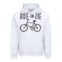 White ride or die bicycle Urban Hoodie - artisFamous