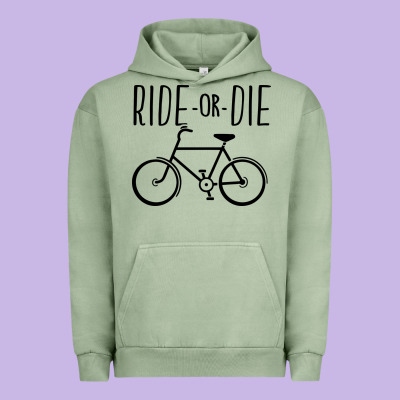 Ride Or Die Bicycle Urban Hoodie Designed By Artisfamous