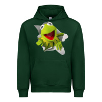 Forest Green kermit the frog Urban Hoodie - artisFamous