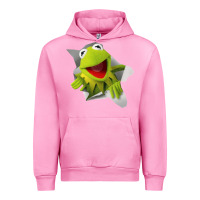 Fuchsia Pink kermit the frog Urban Hoodie - artisFamous