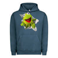 Pigment Midnight Navy kermit the frog Urban Hoodie - artisFamous