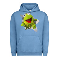 Pigment Pebble Blue kermit the frog Urban Hoodie - artisFamous