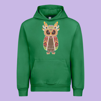 Native Owl Urban Hoodie Designed By Artisfamous