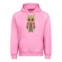 Fuchsia Pink Native OWL Urban Hoodie - artisFamous