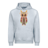 Heather Grey Native OWL Urban Hoodie - artisFamous