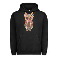 Pigment Black Native OWL Urban Hoodie - artisFamous