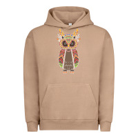 Pigment Burro Native OWL Urban Hoodie - artisFamous