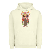 Pigment Pistachio Native OWL Urban Hoodie - artisFamous