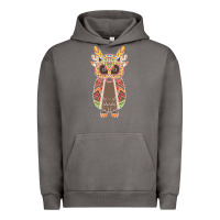 Pigment Tornado Native OWL Urban Hoodie - artisFamous