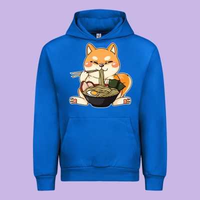 Shiba Inu Dog Ramen Urban Hoodie Designed By Artisfamous