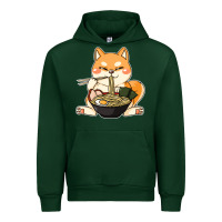 Forest Green shiba inu dog ramen Urban Hoodie - artisFamous