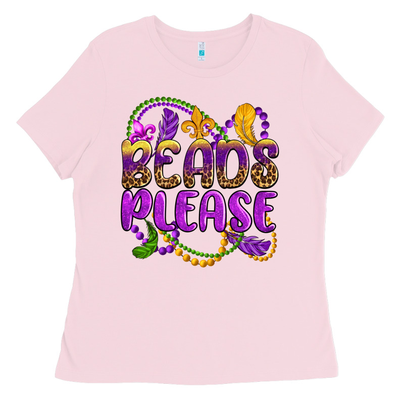 Beads Please Mardi Gras Ladies Tee by OliviaCreatesArt | Teevron