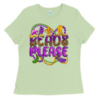 Matcha beads please mardi gras Ladies Tee - OliviaCreatesArt