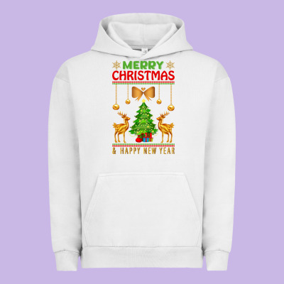 Merry Christmas Urban Hoodie Designed By Artisfamous